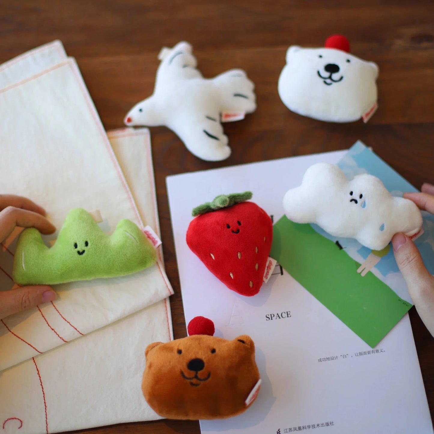Daily White | Fluffy White Polar Bear Plush Charm