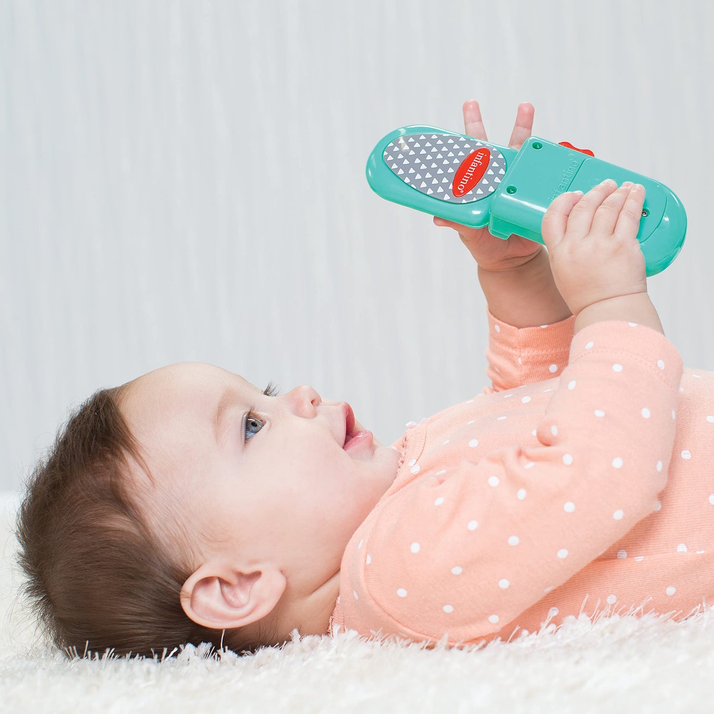 Infantino Flip and Peek Fun Phone: Bilingual Baby Toy with Mirror