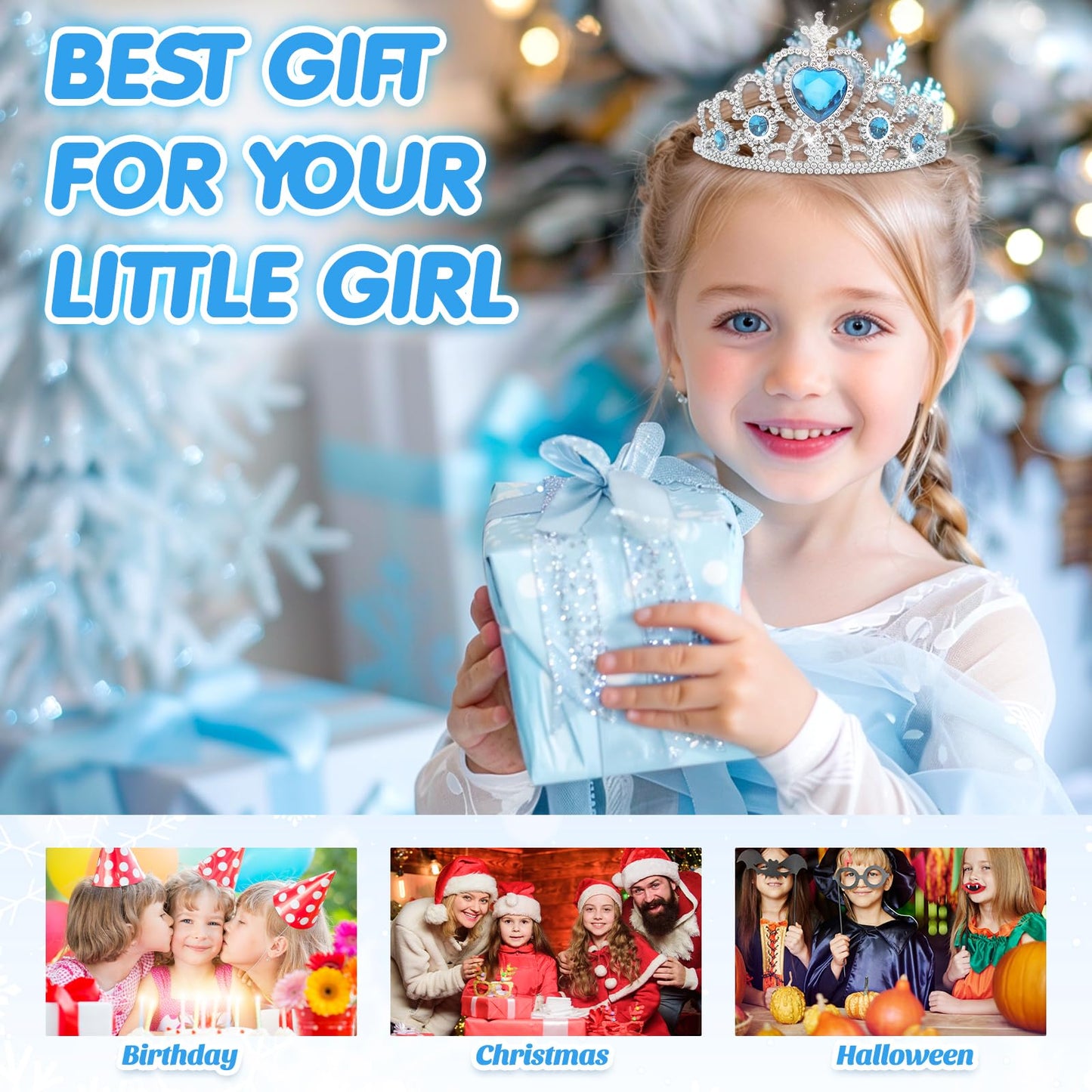 INNOCHEER Kids Makeup Kit – 24-in-1 Frozen Themed Washable Cosmetic Set for Girls