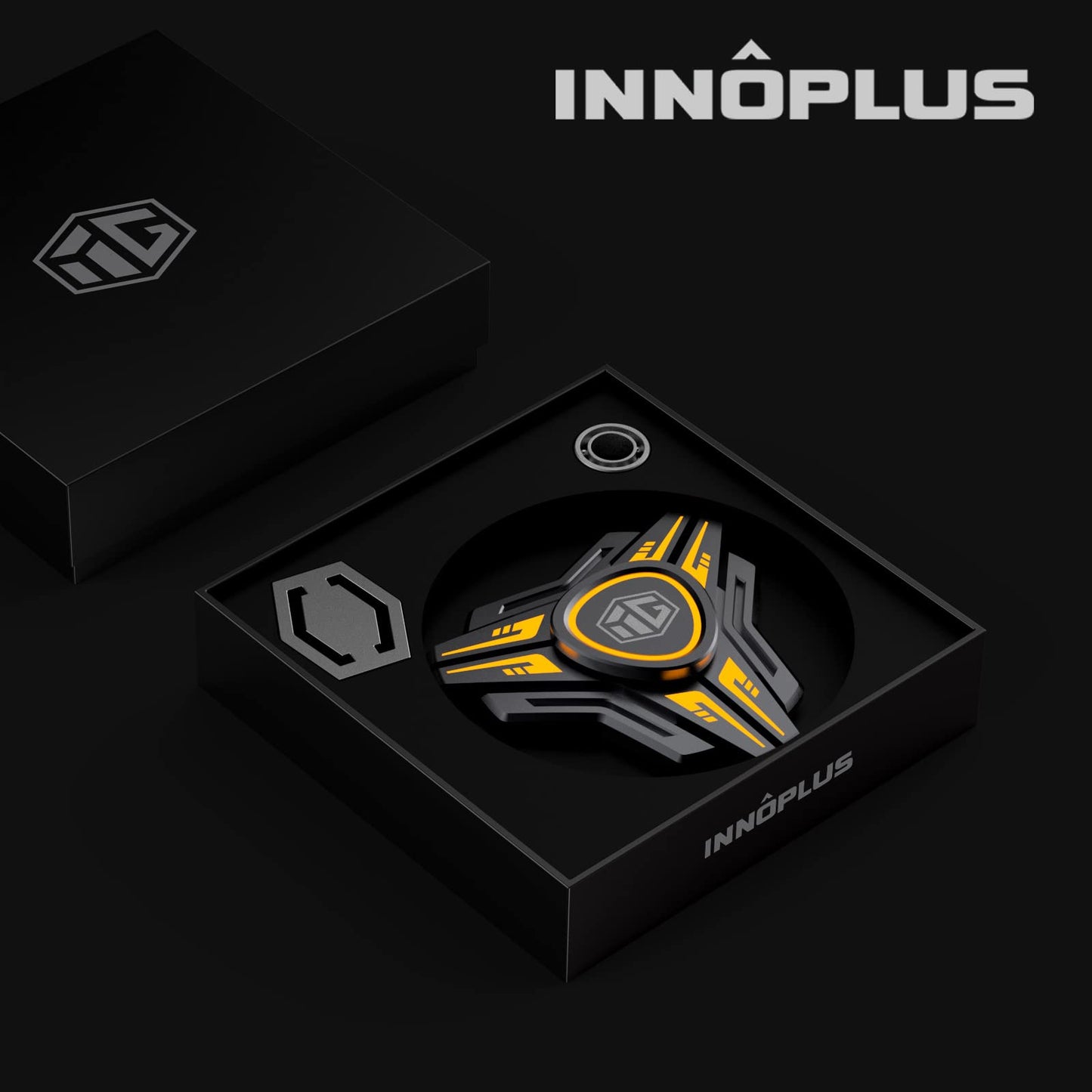 INNÔPLUS Fidget Spinner – Light-Up Metal Spinner for Focus and Stress Relief