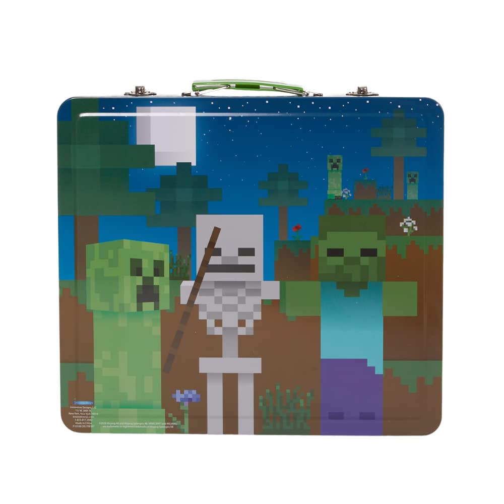 Innovative Designs Minecraft Deluxe Kids Activity Set – Carry Tin, Coloring Sheets & More