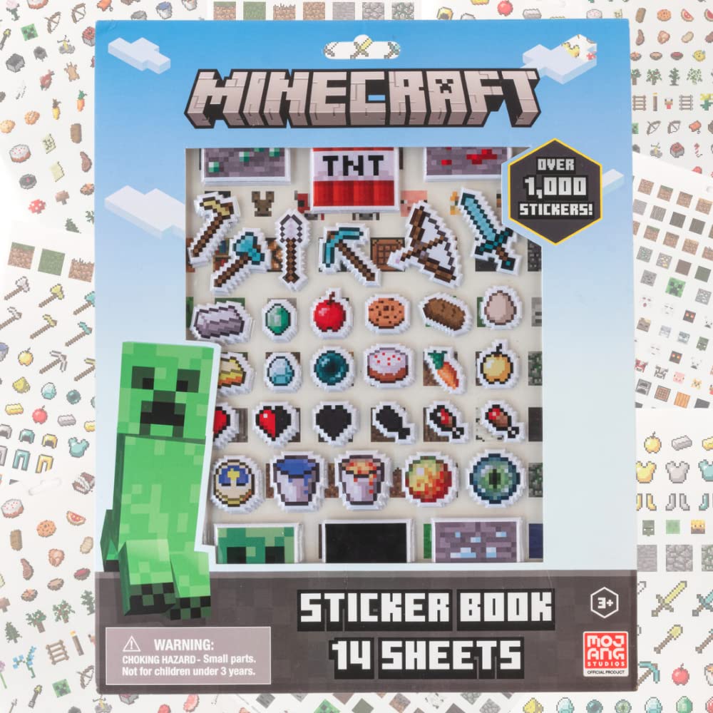 Minecraft Stickers for Kids – 14 Sheet Book Set with 1200+ Stickers | Innovative Designs