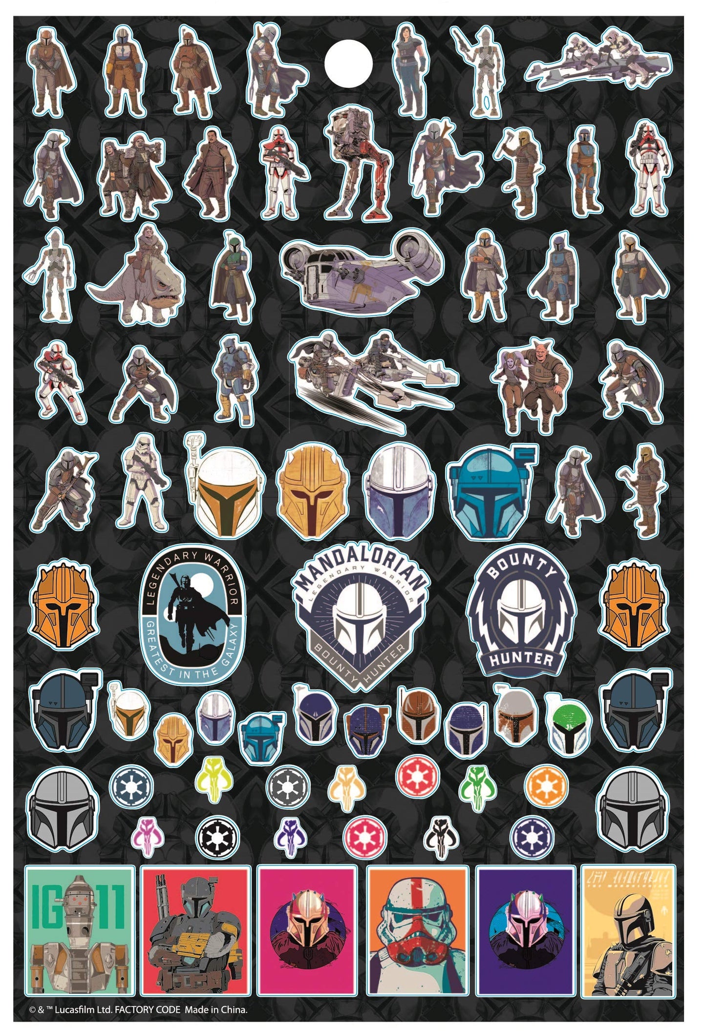 Innovative Designs Baby Yoda Sticker Pack – Over 300 Mandalorian Stickers