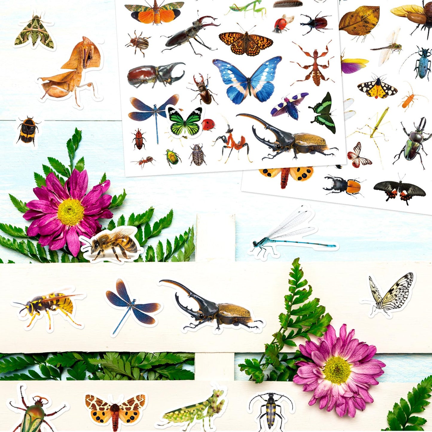 Insect Animals Stickers Pack – 840 Count for Scrapbooks, Planners & Gifts