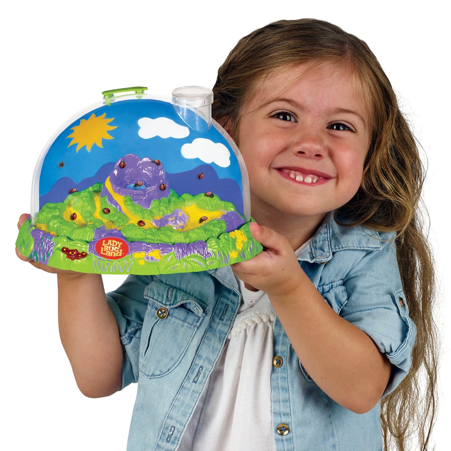 Insect Lore Ladybug Land | Live Ladybug Habitat Kit with Larvae Voucher