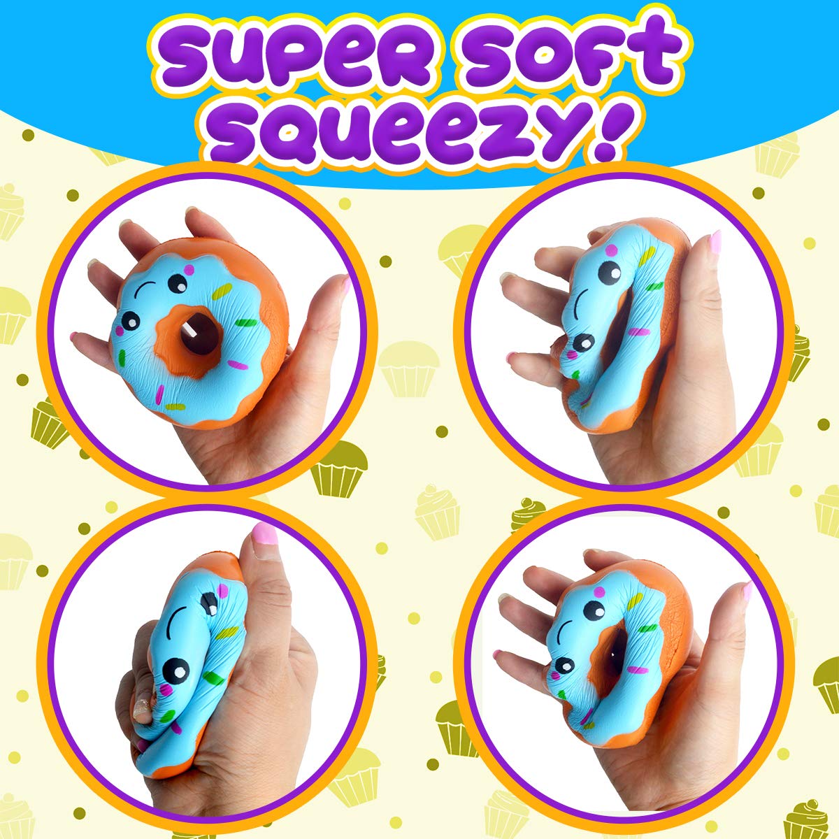 Insnug Paint Your Own Squishies Kit – Dessert Squishies Craft for Kids 4–10