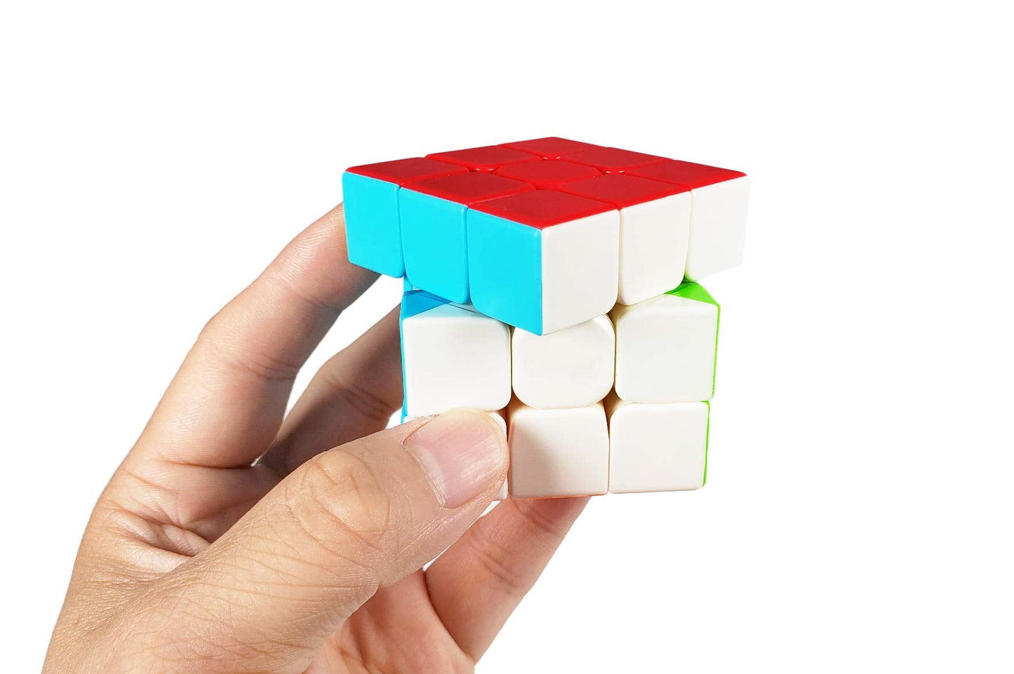 INTEGEAR Speed Cube 3x3 Stickerless with Stand – Easy Turning, Durable Puzzle Toy