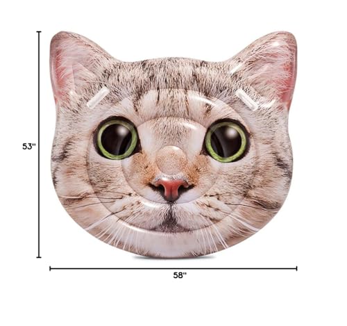 Intex 58784EU Hyperrealistic Cat Mat with Handles – Fun Water Play for Cats