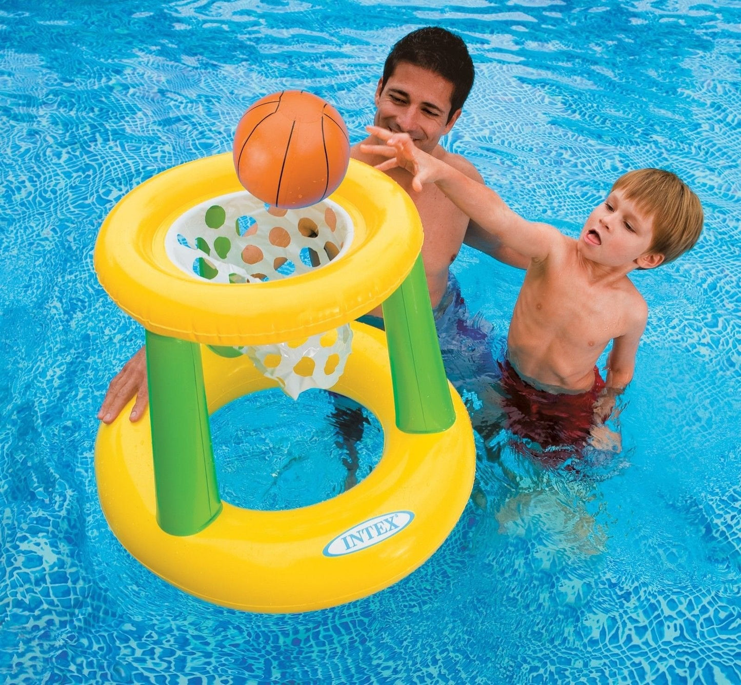 Intex Floating Hoops 3 – Inflatable Pool Hoop & Basketball Set