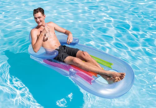 Intex King Kool Lounger - Floating Pool Lounger with Headrest and Cupholder