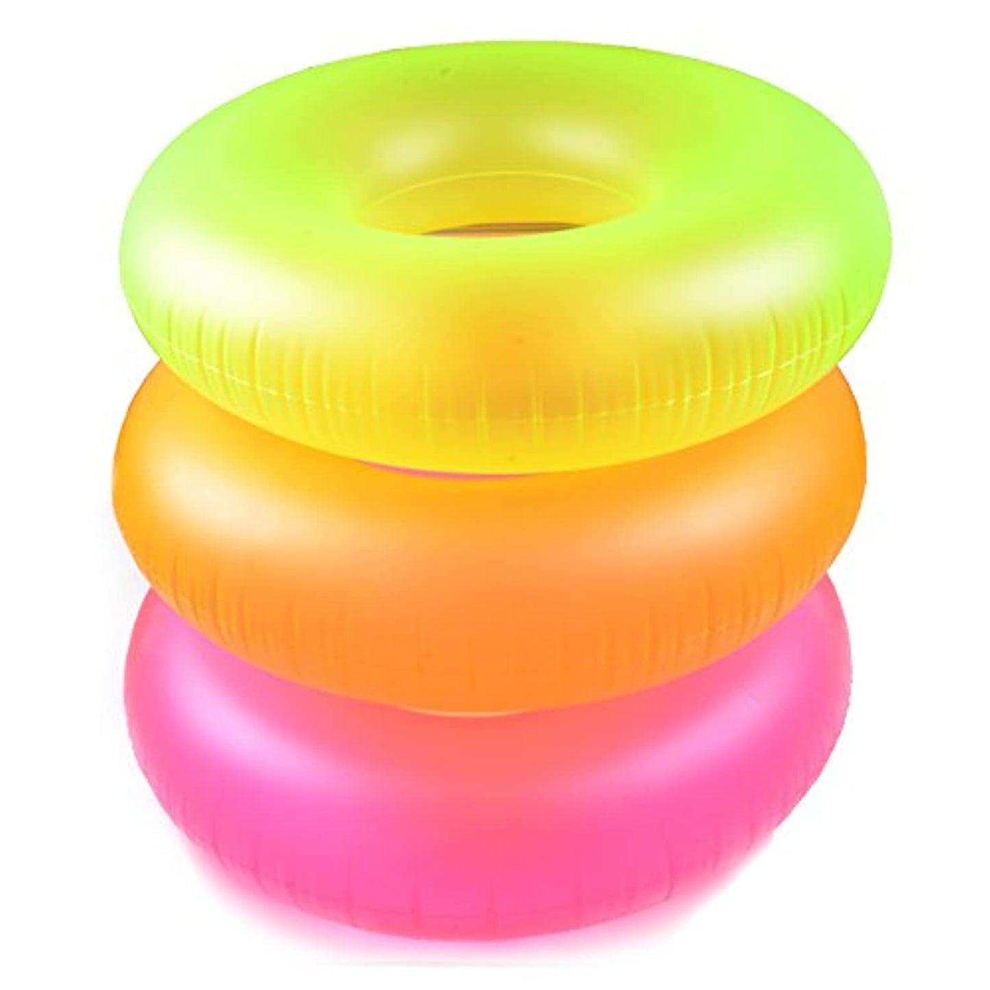 Intex Neon Frost Swim Tubes – 3-Pack, 36-Inch Inflatable Pool Floats
