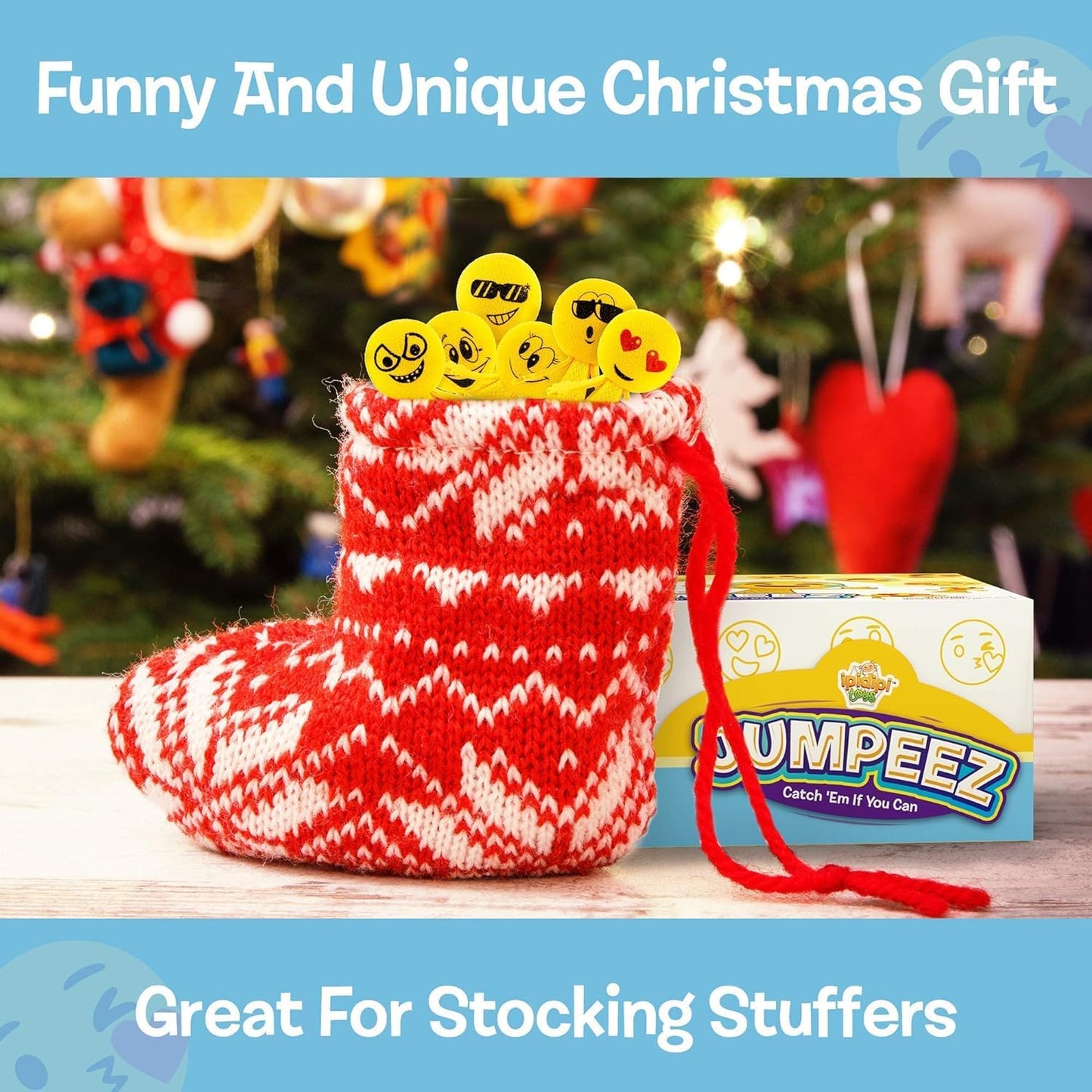 IPIDIPI TOYS Jumpeez Emoji Rocket Poppers – 24-Pack Jumping Popper Toys for Kids