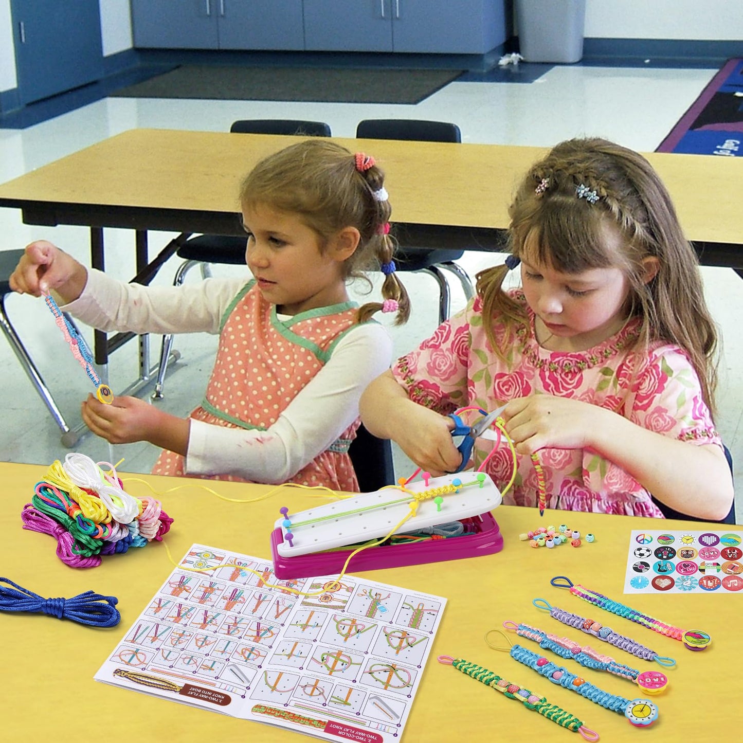 IQKidz Friendship Bracelet Making Kit – Creative DIY Craft Toys for Girls 8-12