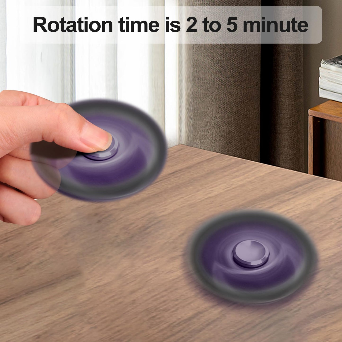 Isapral Fidget Spinner – High-Speed Stainless Steel Bearing, 2-5 Minute Spins, Stress Relief Toy