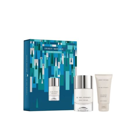Issey Miyake Le Sel D'Issey Gift Set - 50ml EDT Spray + 50ml Shower Gel Men's Fragrance