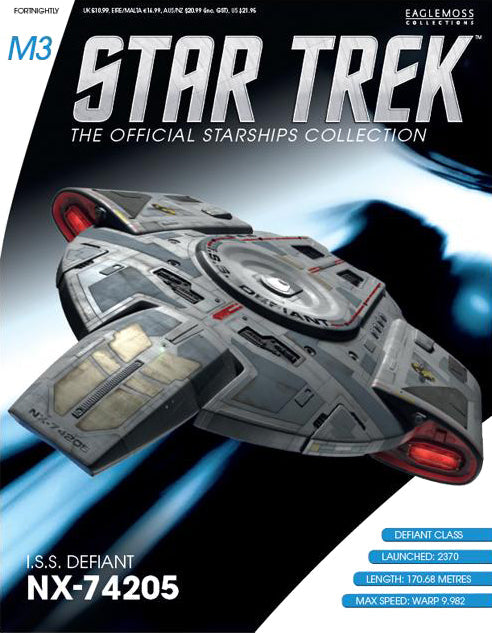 #04 I.S.S. Defiant NX-74205 (Mirror Issue M3) BONUS ISSUE Model Die Cast Ship (Eaglemoss / Star Trek)