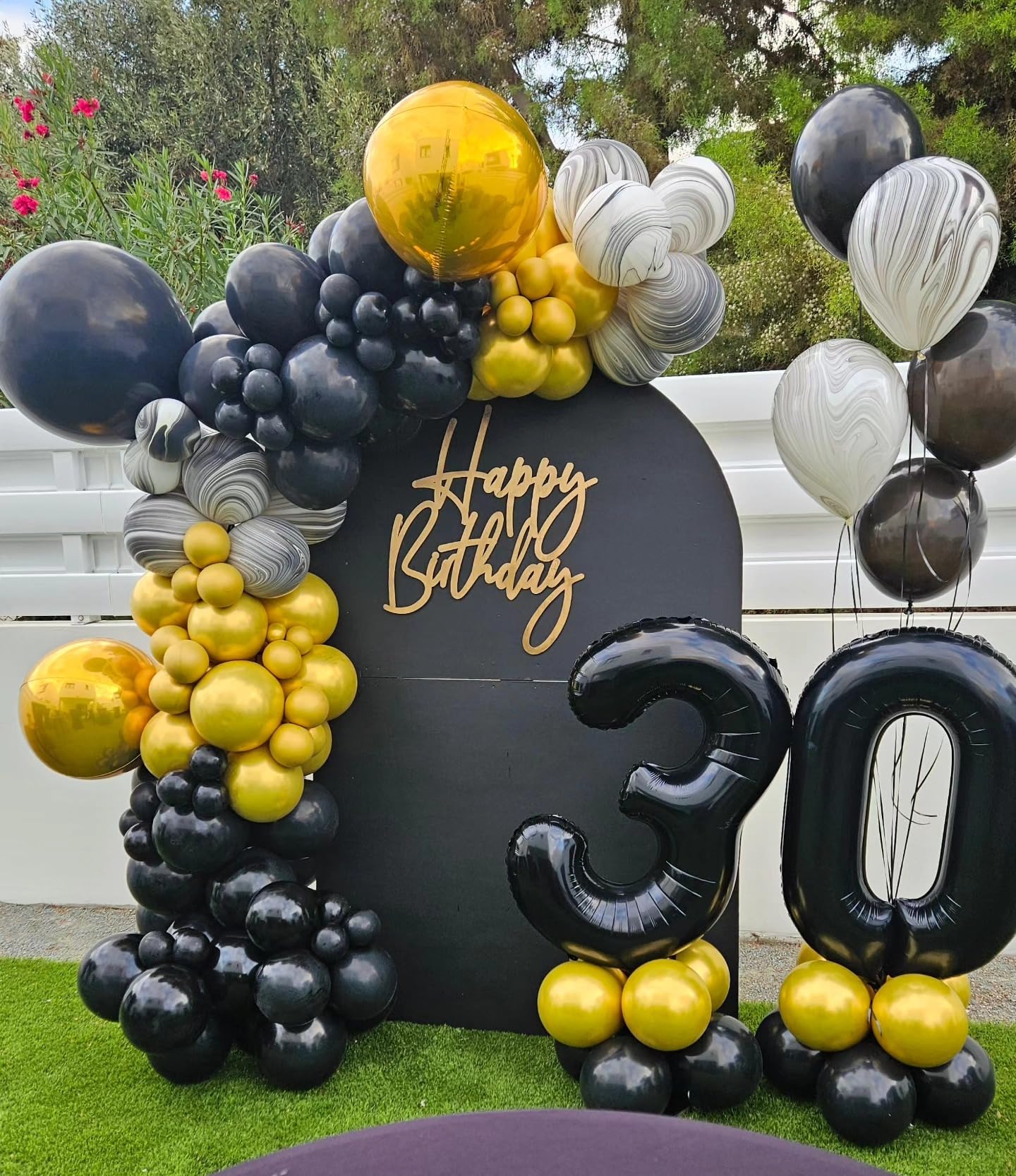 IWERP Black Number 25 Balloon – 40 Inch Foil Balloon for 25th Birthday Decorations