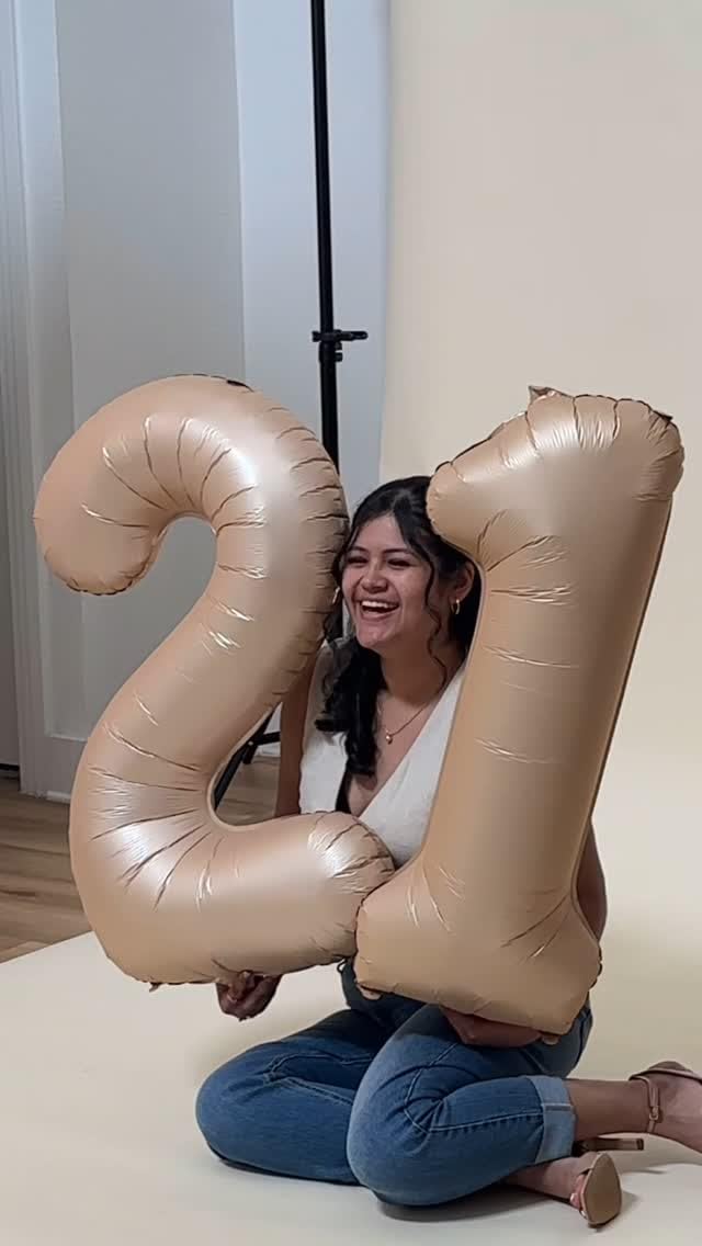 IWERP Light Brown Number 6 Balloon – 40 Inch 6th Birthday Decor