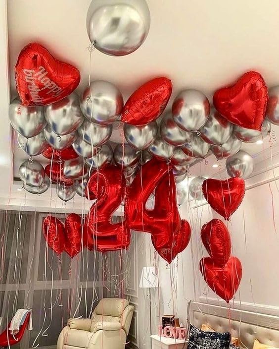 IWERP 13 Balloon Number – 40-Inch Red for 13th Birthday & 31st Anniversary Decor