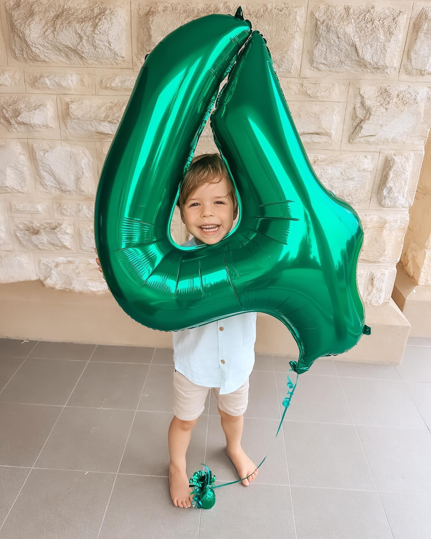 IWERP Green 4 Balloon – 40-Inch Number Balloon for Party Decor | St. Patrick's Day & Birthday