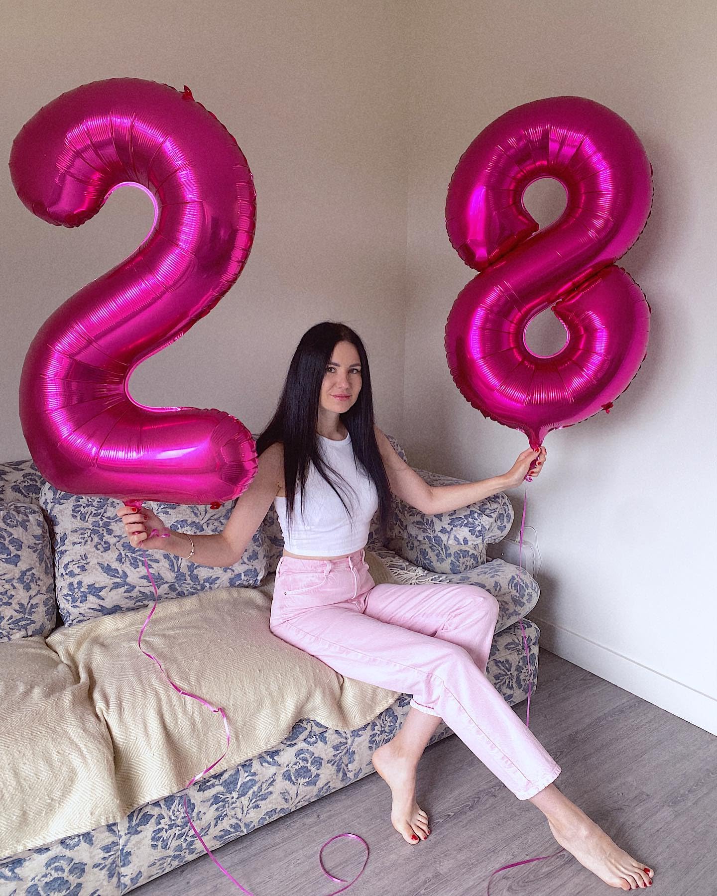 IWERP Hot Pink 40-Inch Number Balloon – 8th Birthday Decorations for Girls