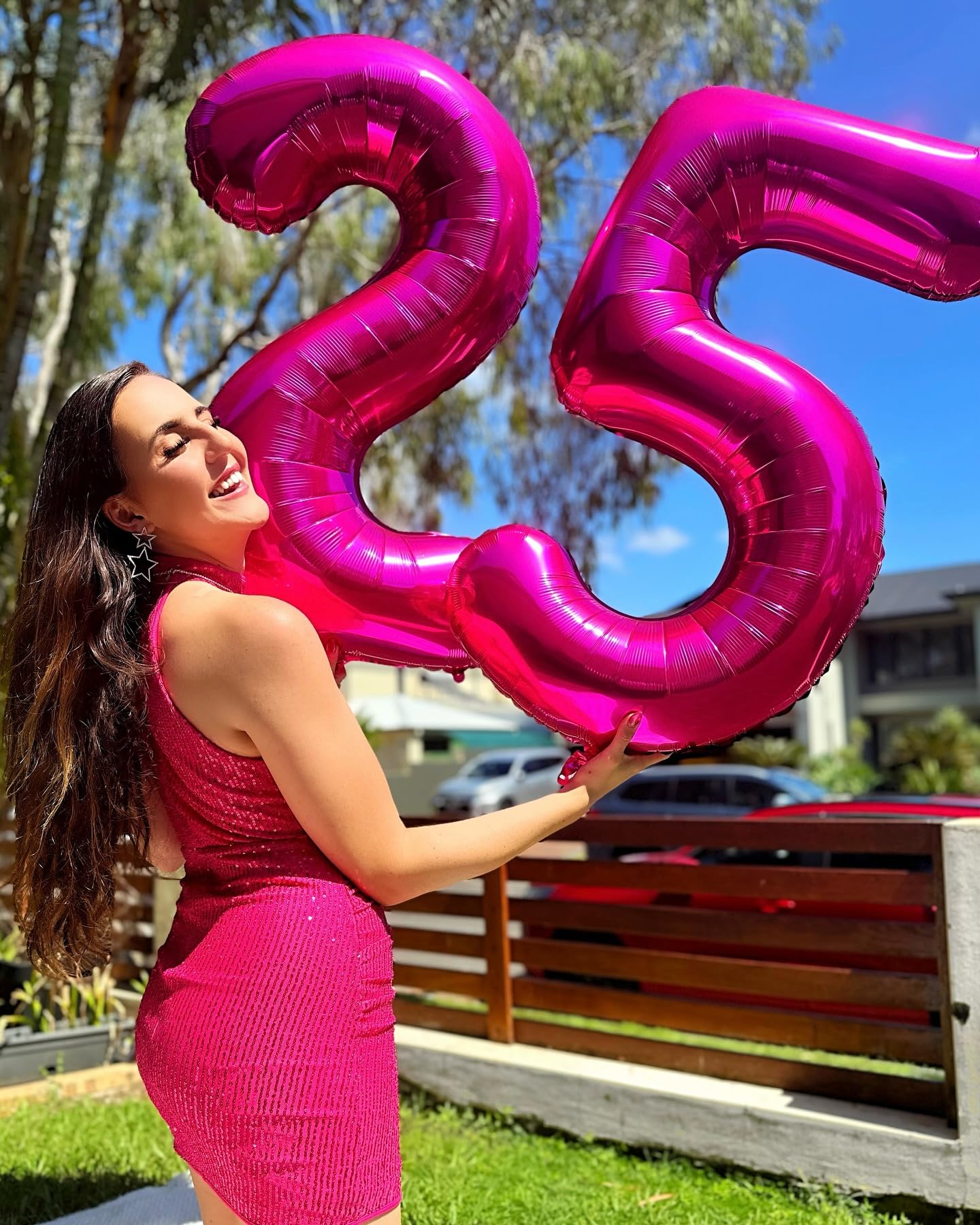 IWERP Hot Pink 40-Inch Number 10 Balloon – 10th Birthday Decorations