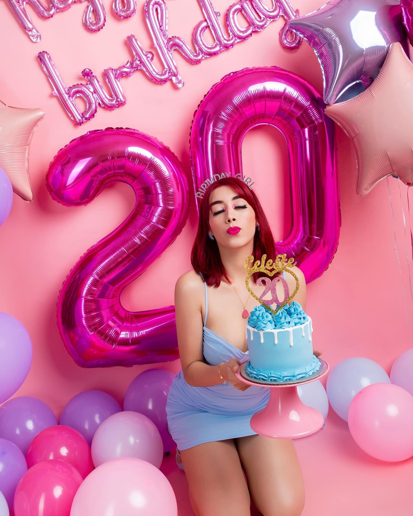 IWERP Hot Pink Number Balloon 40 Inch – Birthday Party Decor