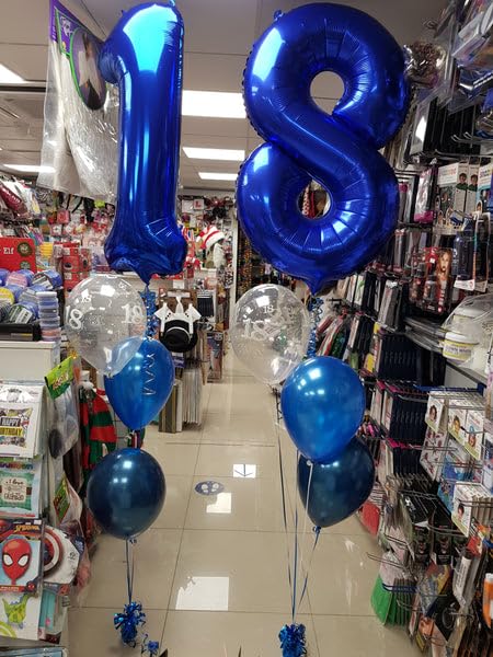 IWERP Night Blue 40-Inch Number 3 Balloon – 3rd Birthday Decorations