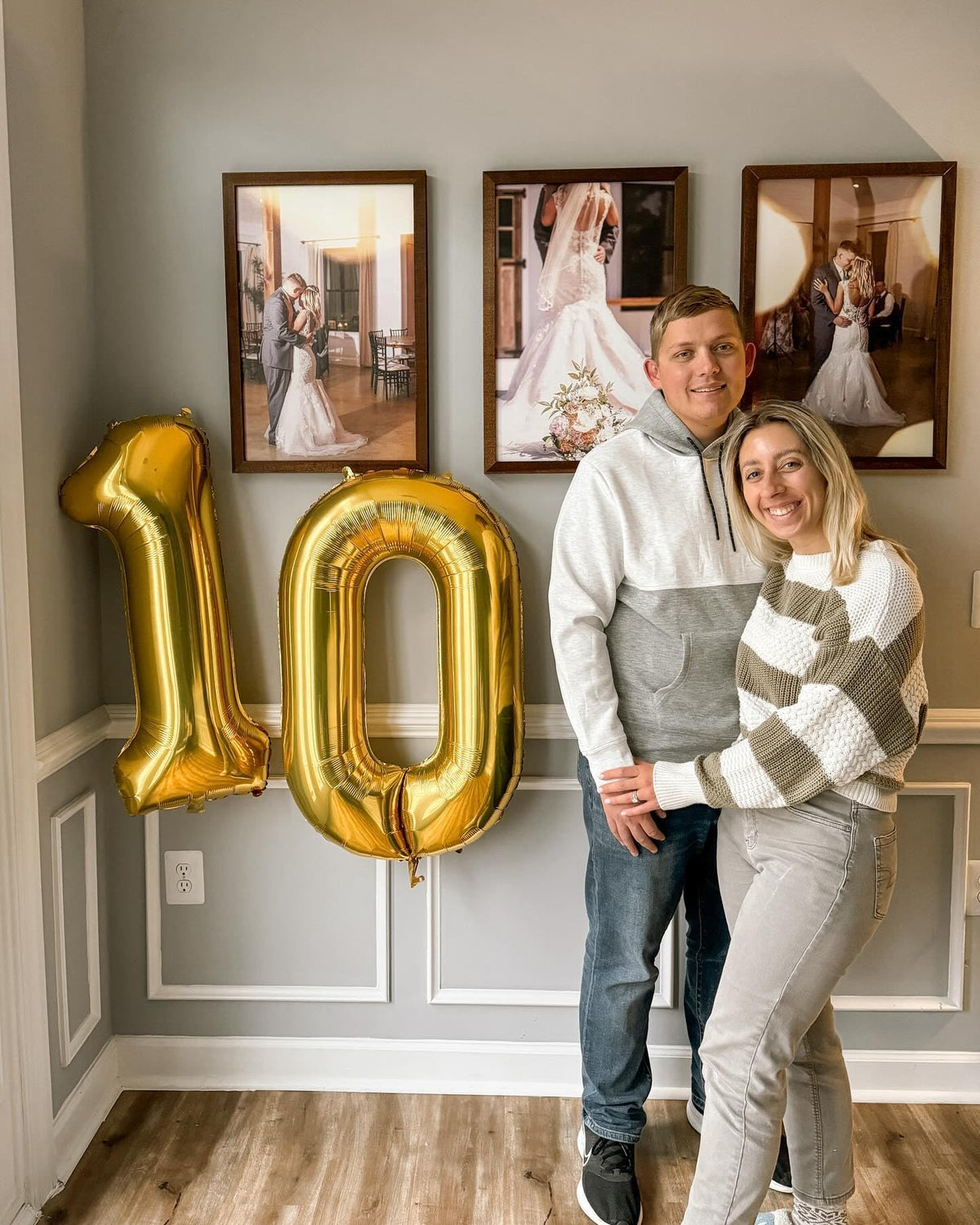 IWERP Gold 40-Inch 10th Birthday Balloon – Gold Number 10 for Milestones and Decor