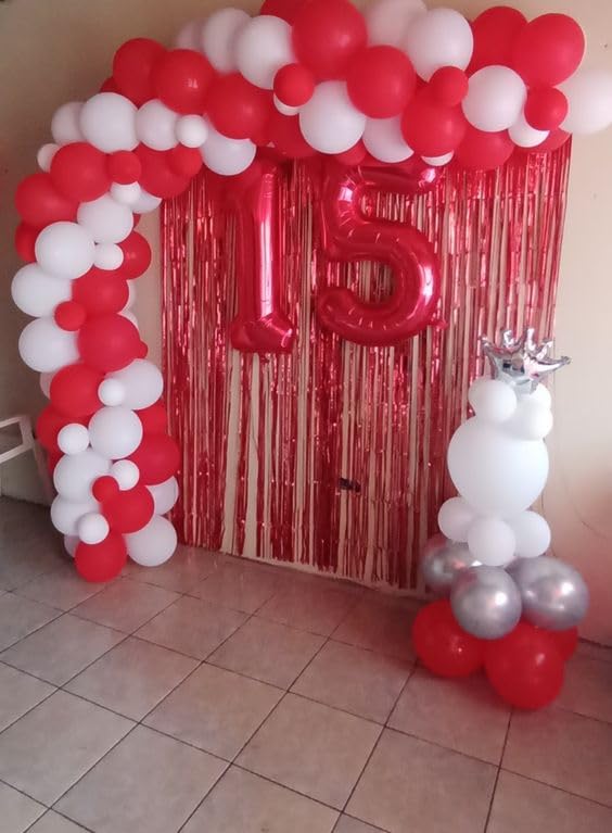 IWERP Red Number 6 Balloon – 40-Inch 6th Birthday Decorations for Boys & Girls