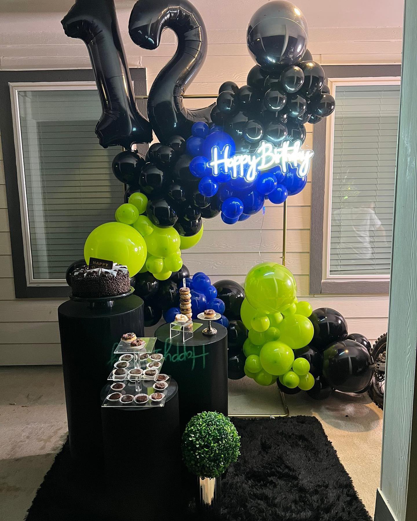 IWERP Black Number 21 Balloon – 40-Inch 21st Birthday Foil Decoration