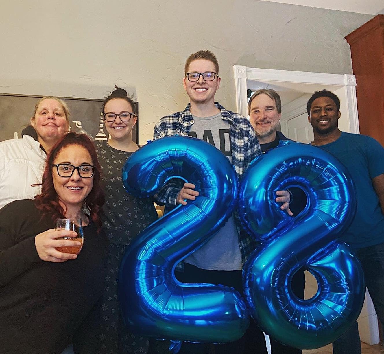 IWERP Metallic Blue 40-Inch Number 2 Balloon – 2nd Birthday Decorations
