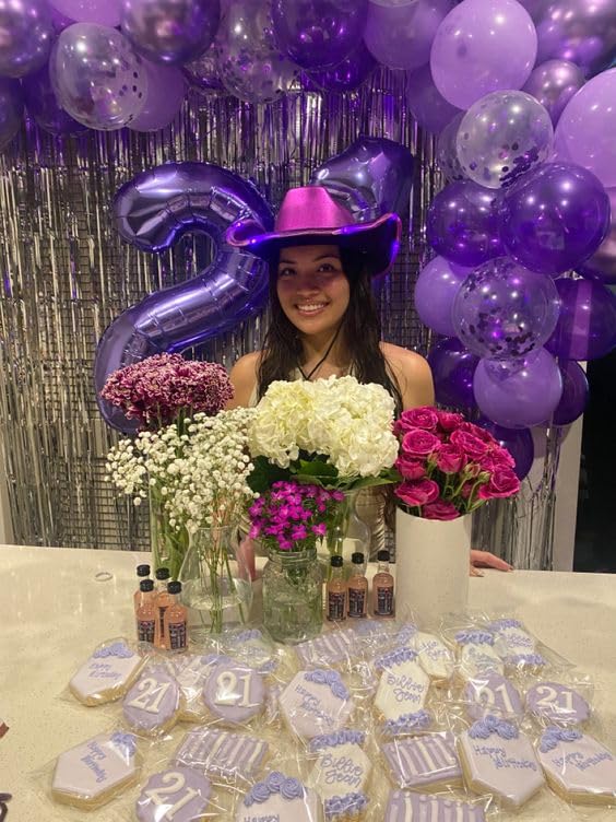 IWERP 21 Balloon Number (40-Inch) – Purple 21st Birthday Balloons & Anniversary Decor