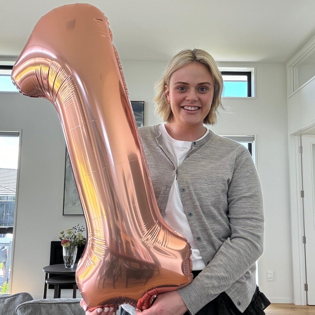 IWERP Rose Gold Number 19 Balloon - 40 Inch | 19th Birthday Decorations
