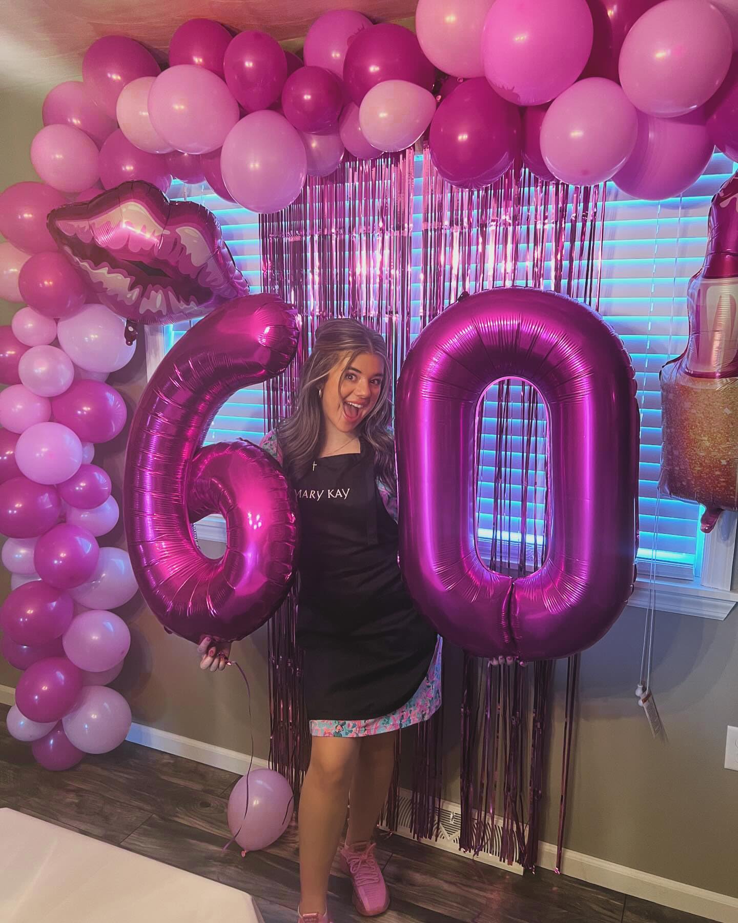 IWERP Rosy Purple Number 1 Balloon – 40-Inch First Birthday Decoration