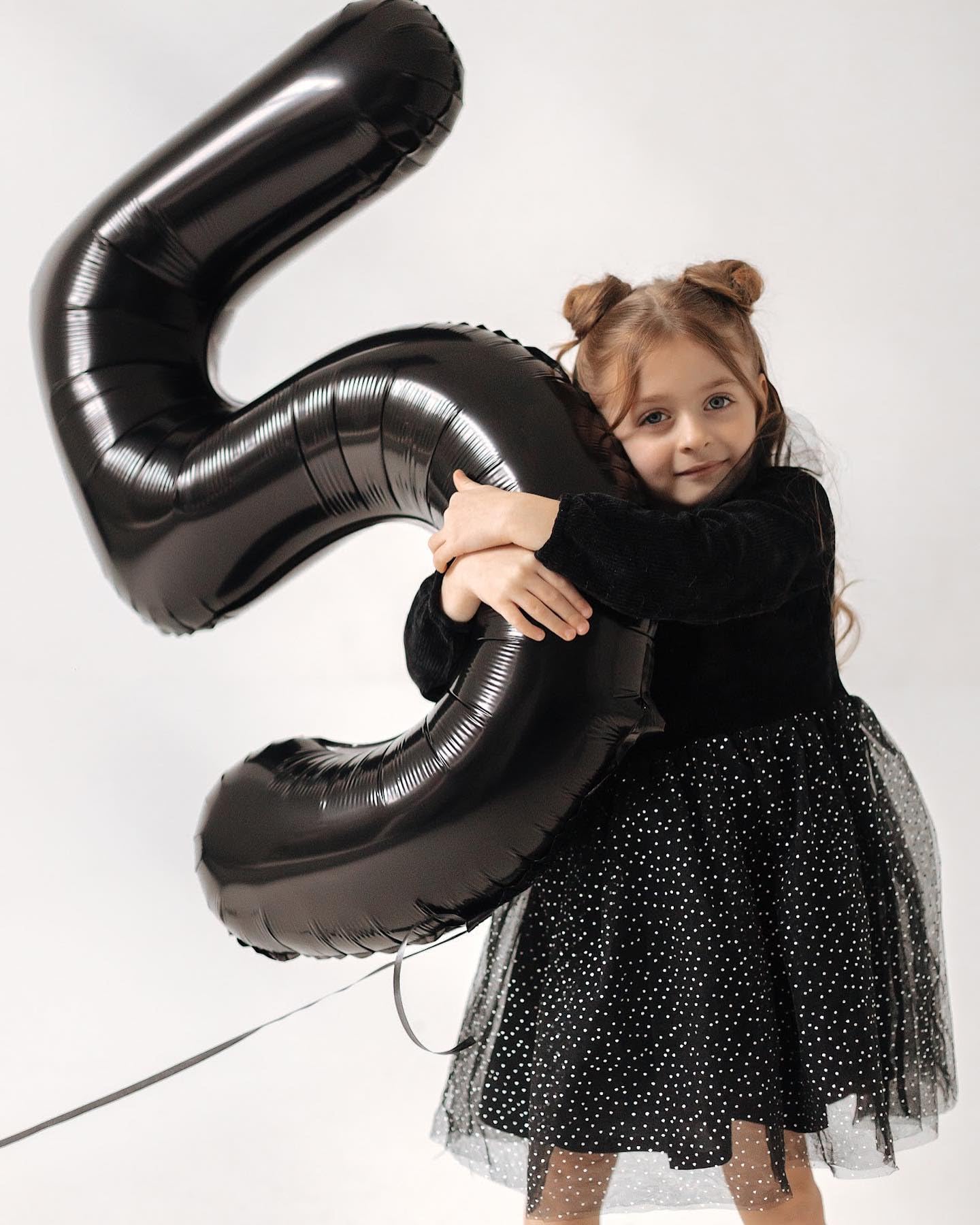 IWERP Black 50th Birthday Balloon – 40-Inch Number Balloon for Milestones