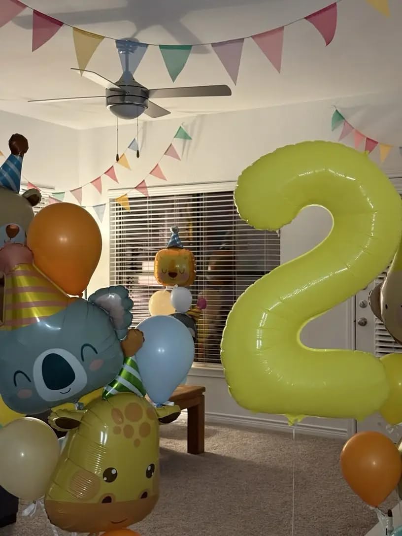 IWERP Yellow 7 Balloon – 40-Inch Number Balloon for Birthday Parties