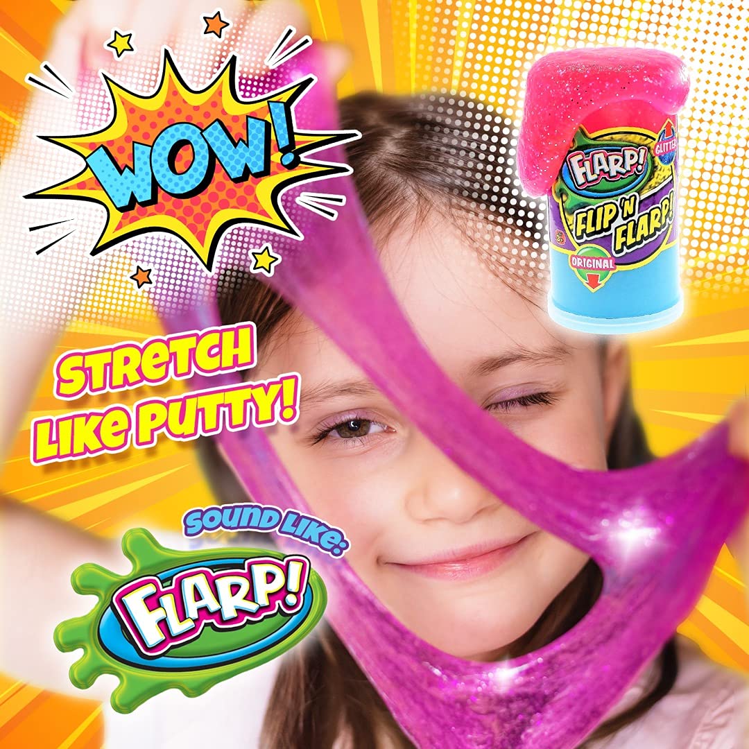 JA-RU Flip & Flarp Noise Putty – Original & Glitter Double Pack