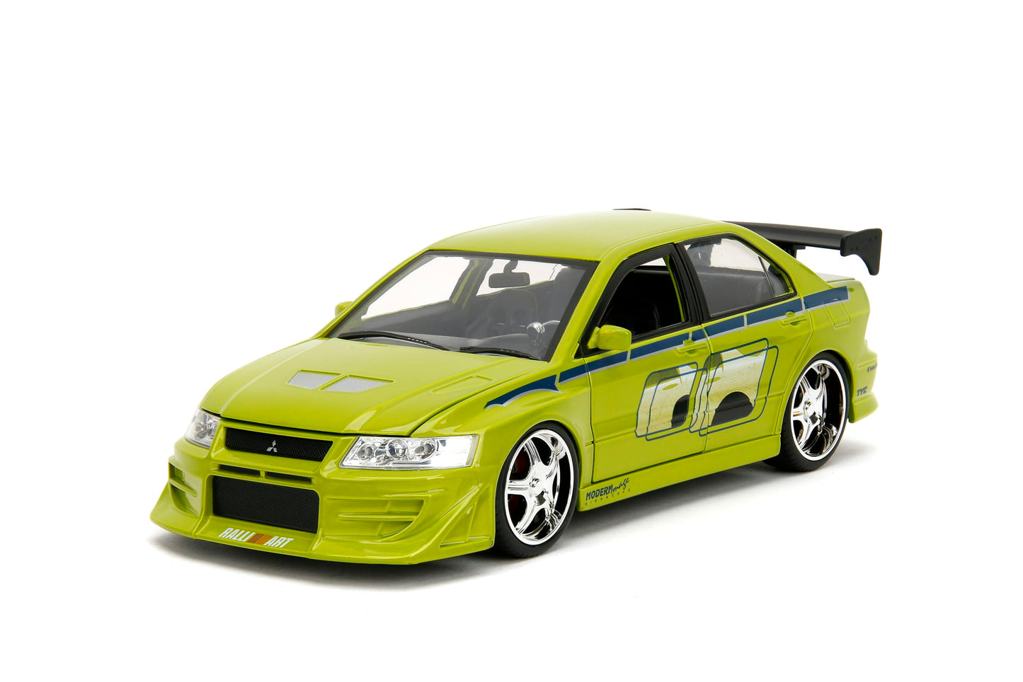 Jada Toys Fast & Furious 1:24 Brian's Mitsubishi Lancer Evolution VII Die-Cast Car – Lime Green (99788)