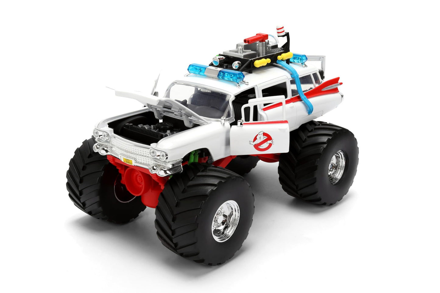 Jada Ghostbusters Ecto-1 Monster Truck – 1:24 Die-Cast, Opening Doors | Hollywood Rides