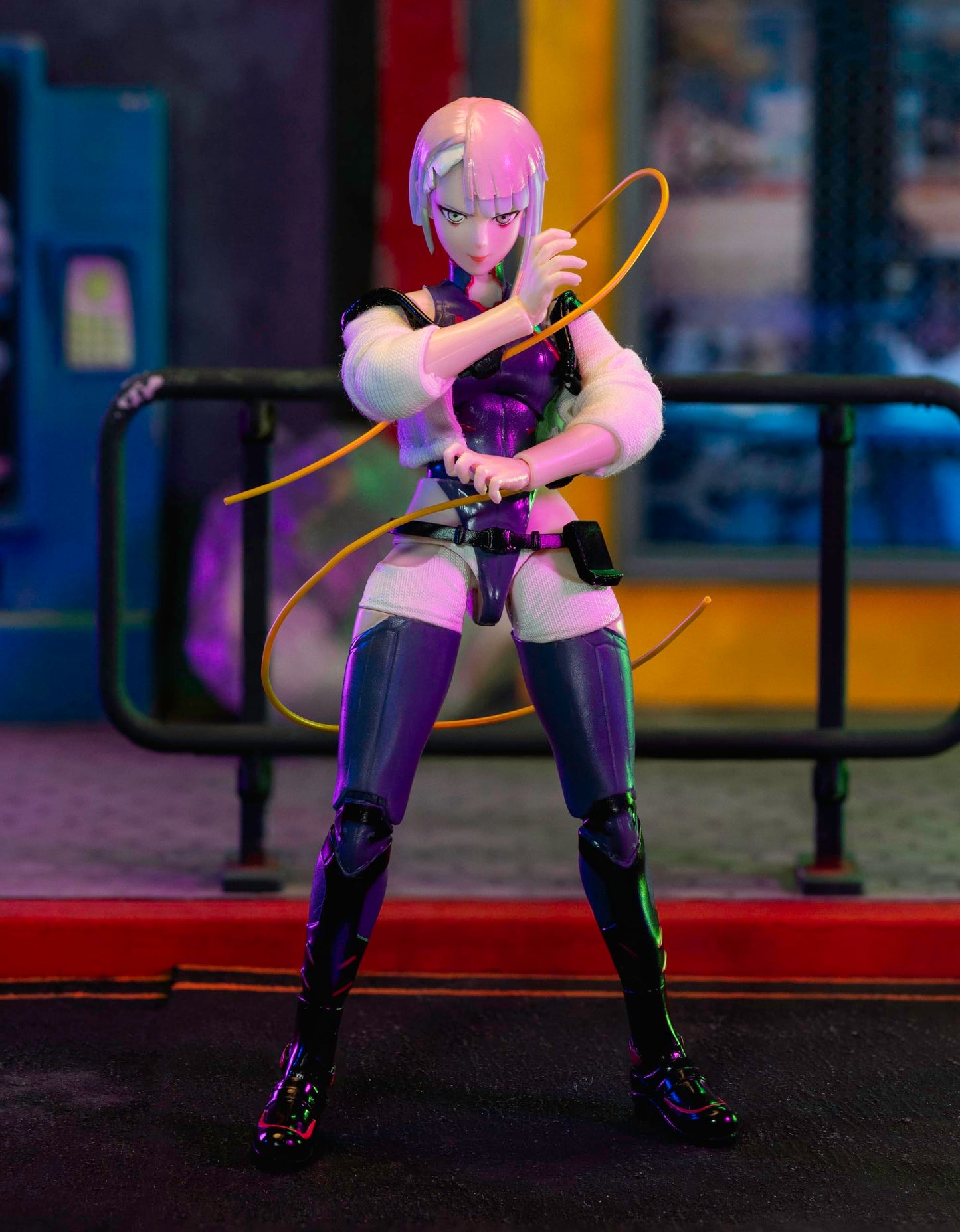 Jada Lucy 1:12 Scale Cyberpunk Edgerunners Action Figure | 5.7” Highly Articulated with Soft Goods Jacket