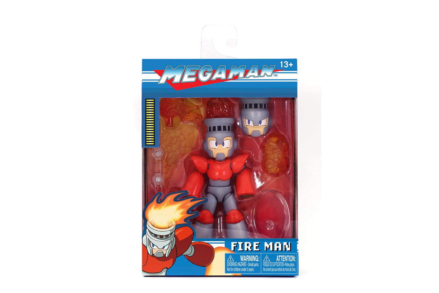 Jada Mega Man Fire Man 4" Action Figure – 1:12 Scale Collectible Toy