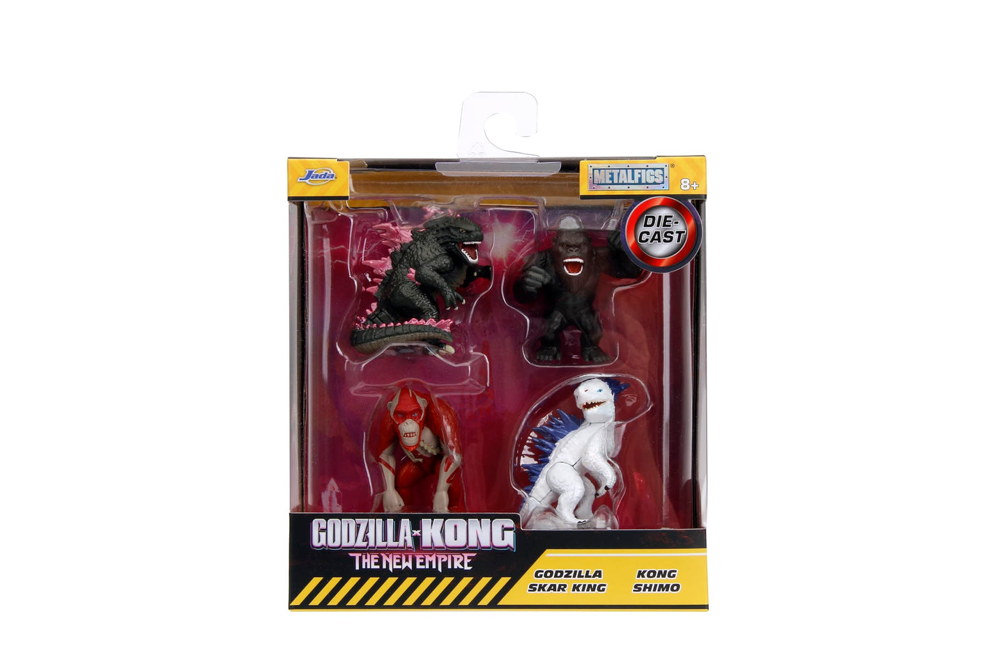 Jada Godzilla x Kong Metalfigs 4 Pack – 2.5-Inch Die-Cast Figures