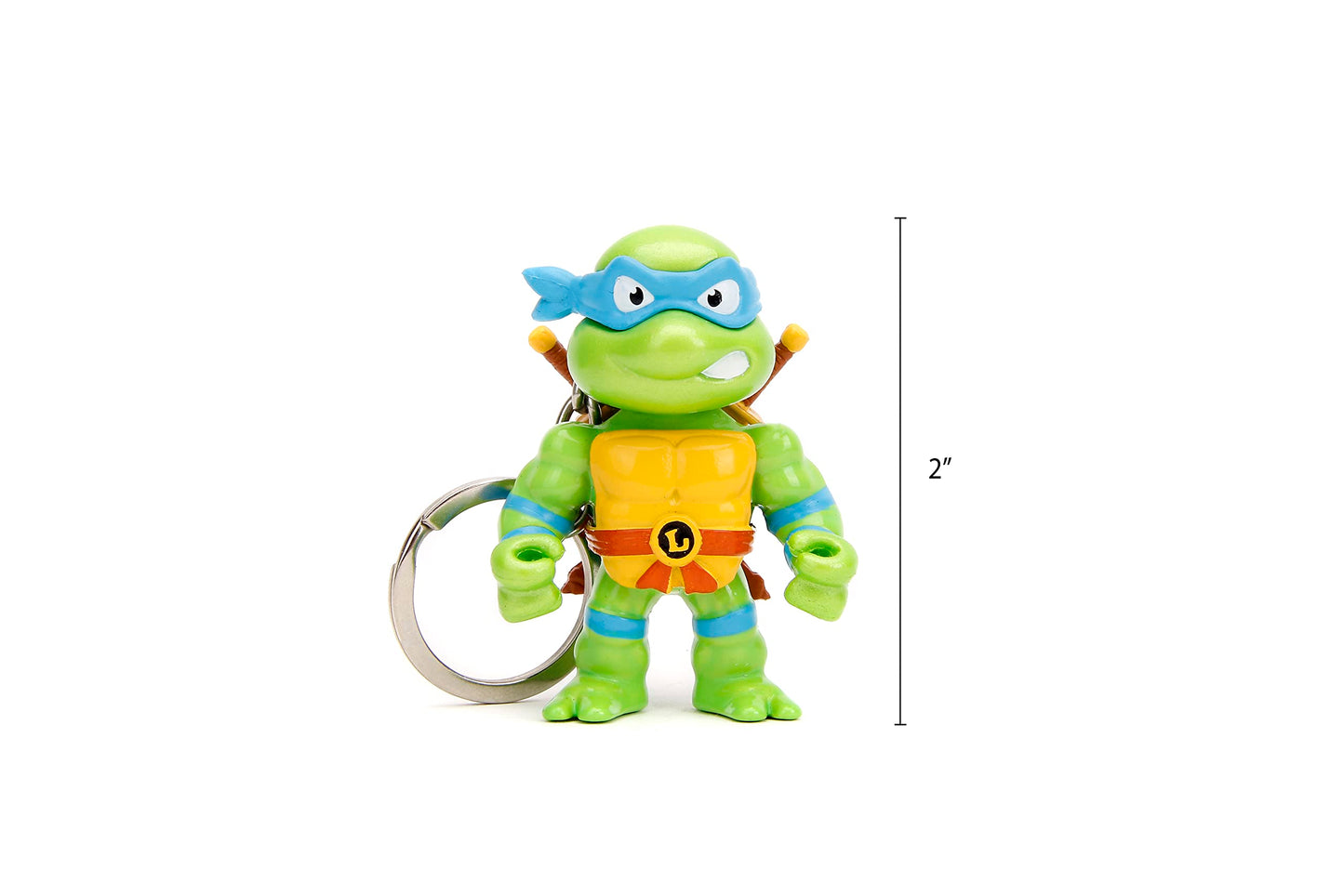 Jada TMNT 2.5-inch Die-Cast Figures 4-Pack with Keychain | Collectible Metalfigs