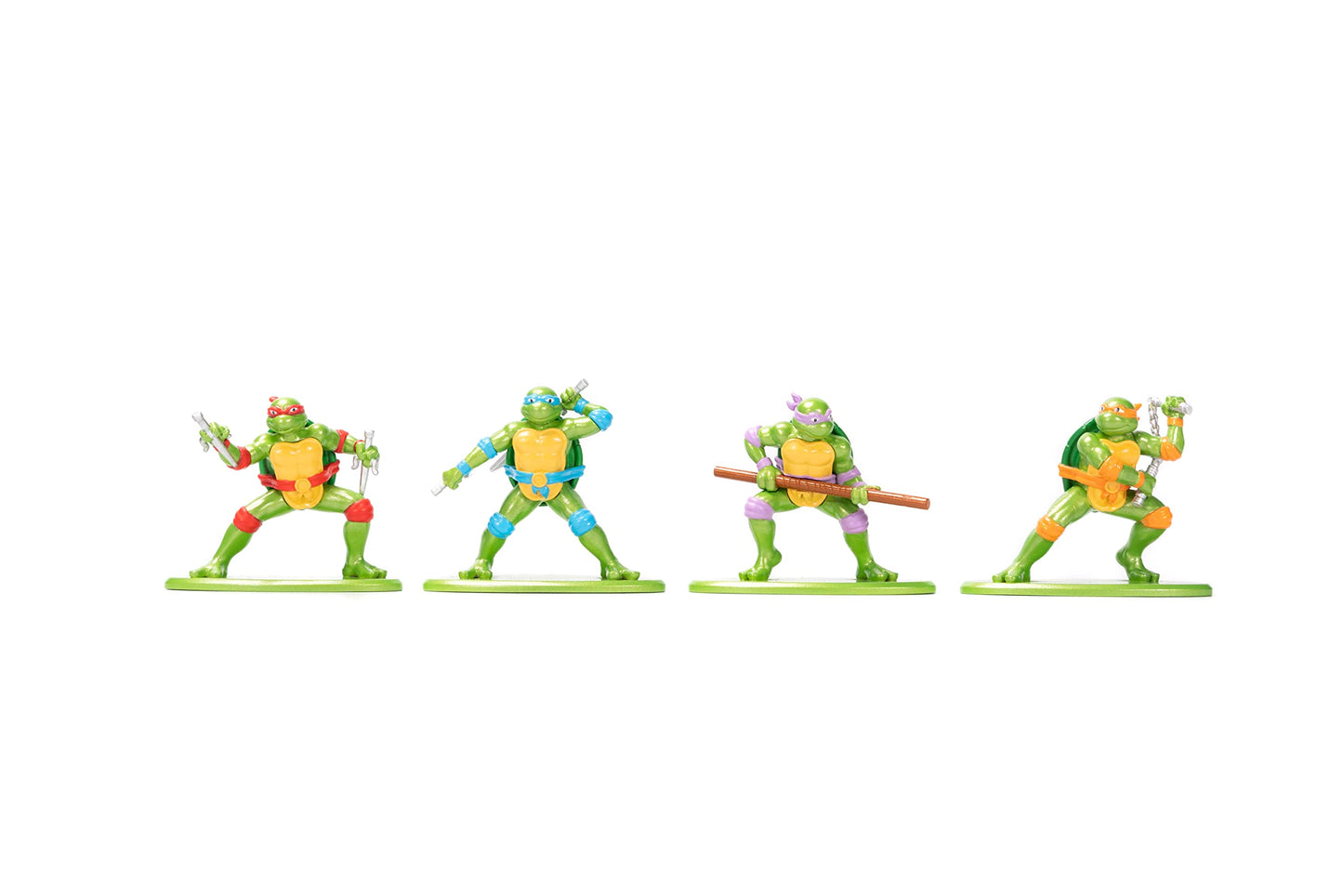Jada TMNT Turtle Lair Nano Scene with 1.65-inch Die-Cast Figures | Collectible Toys