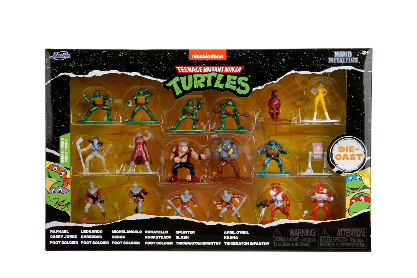 Jada TMNT Nano Metalfigs 1.65-Inch 18-Pack Wave 2 Die-Cast Figures