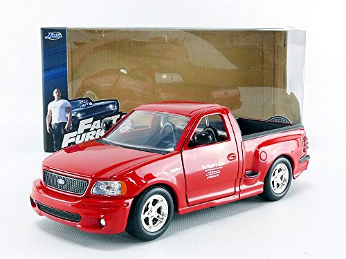 Jada Toys Fast & Furious 1:24 Brian's Ford F-150 SVT Lightning Die-Cast Car - Red (99574)