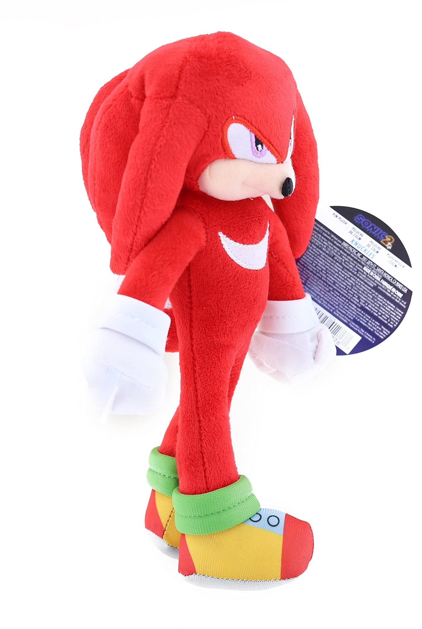 Sonic The Hedgehog 2 Movie 9inch Knuckles Plush Figure - JAKKS Pacific