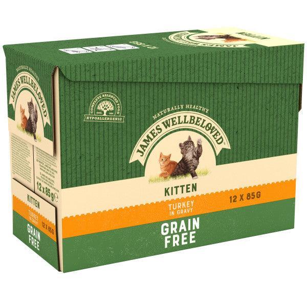 James Wellbeloved Kitten Turkey in Gravy Pouches 12 x 85g