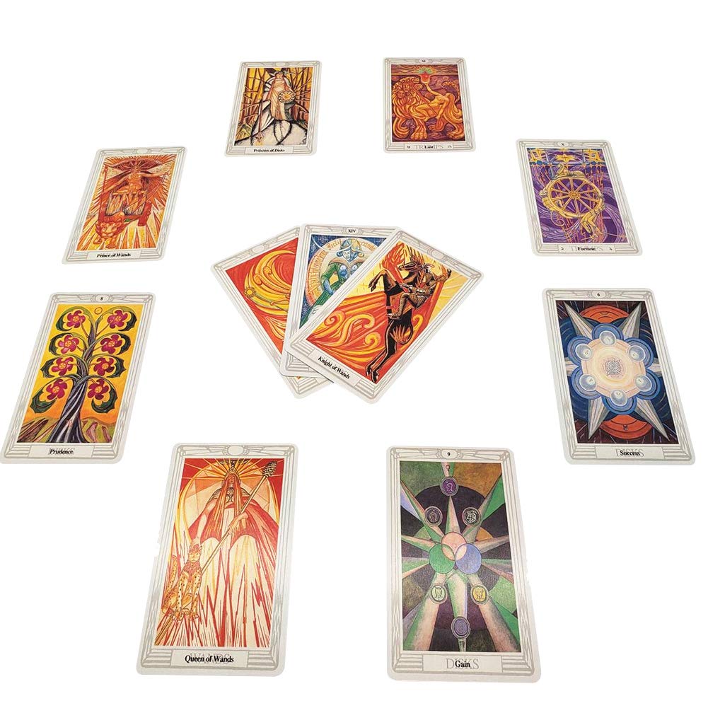 Jamron 78-Pcs Tarot Cards Deck Thoth – English Edition | Divination Game